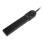 CyberPower CSB604 surge protector Black 6 AC outlet(s) 125 V 48" (1.22 m)