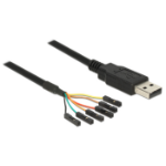 DeLOCK 1.8m USB2.0-A/TTL 6-p USB-kabel 1,8 m USB A Zwart