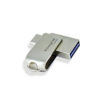 Integral 16GB 360-C Dual USB-C & USB 3.0 USB flash drive USB Type-A / USB Type-C 3.2 Gen 1 (3.1 Gen 1) Silver