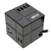 Tripp Lite TLP366CUBEUSBB surge protector Black 3 AC outlet(s) 12- V 72" (1.83 m)