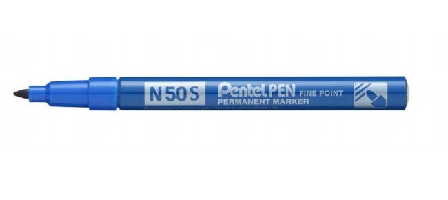 Image of Pentel N50S marker 1 pc(s) Blue Bullet tip