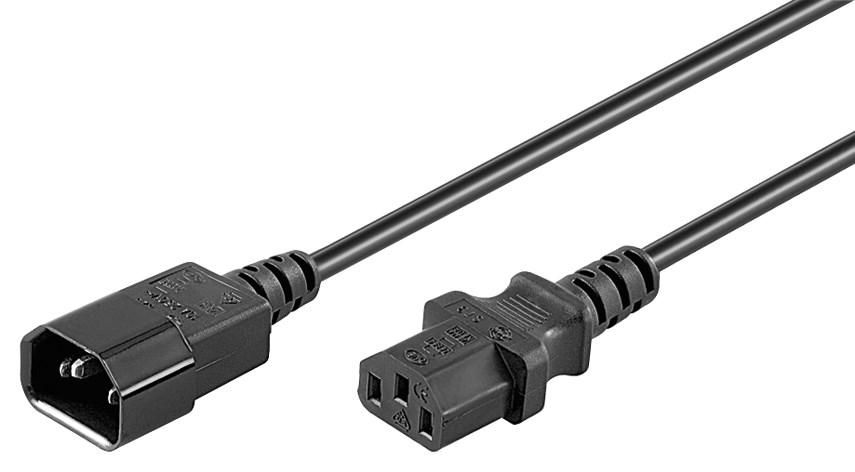 Microconnect Black Pe040615 Power Cable 1.5 M C13 Coupler C14 Coupler
