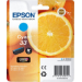 Epson Oranges 33 C cartucho de tinta 1 pieza(s) Original Rendimiento estándar Cian