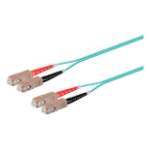 Monoprice 45915 InfiniBand/fibre optic cable 472.4" (12 m) SC OFNR Aqua color