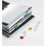Durable 840500 tab index Blank tab index Blue, Green, Red, Yellow