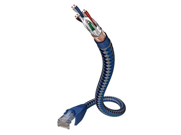 Image of Inakustik 004803005 networking cable Blue, Silver 0.5 m Cat6...