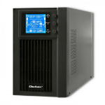 Qoltec 53042 uninterruptible power supply (UPS) Double-conversion (Online) 1 kVA 800 W 2 AC outlet(s)