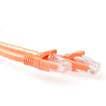 ACT Oranje 1 meter U/UTP CAT6 patchkabel snagless met RJ45 connectoren