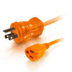 C2G 48074 power cable Orange 300" (7.62 m) NEMA 5-15P NEMA 5-15R