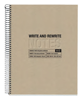 Miquelrius ECO Design writing notebook A5 120 sheets Beige