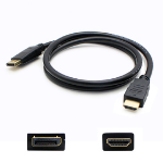 AddOn Networks DISPORT2HDMIMM6F video cable adapter 72" (1.83 m) DisplayPort HDMI Black