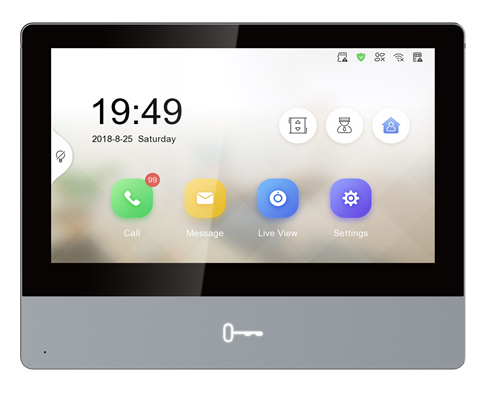 Image of Hikvision Digital Technology DS-KH8350-WTE1 - 17.8 cm (7) - IPS -...
