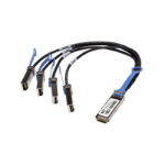 NETPATIBLES QSFP-4SFP10G-CU3M-NP InfiniBand cable 118.1" (3 m) QSFP+ 4 x SFP+ Black