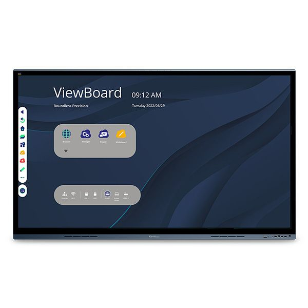 Viewsonic IFP6562 Signage Display Interactive flat panel 165.1 cm (65") LED Wi-Fi 350 cd/m² 4K Ultra HD Black Touchscreen Built-in processor Android 8.0