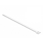 DeLOCK Hook-and-loop cable tie L 300 x W 12 mm white 10 pieces