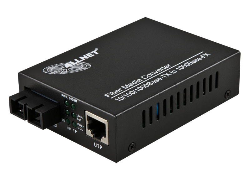 Image of ALLNET 102459 network media converter 1000 Mbit/s Multi-mode Black