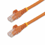 StarTech.com 3m CAT6 Ethernet Cable - Orange CAT 6 Gigabit Ethernet Wire -650MHz 100W PoE RJ45 UTP Network/Patch Cord Snagless w/Strain Relief Fluke Tested/Wiring is UL Certified/TIA