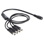 Wantec 5833 Kabel splitter/combiner Kabelsplitter Zwart