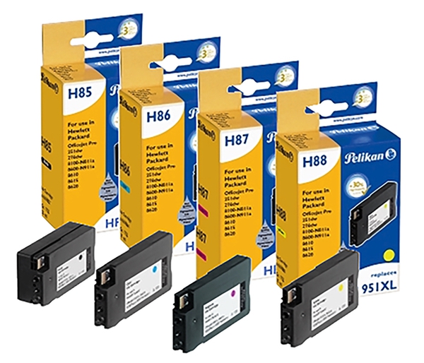 Image of Pelikan Ink Reman For HP 950XL/951XL Multi B/C/M/Y
