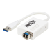 Tripp Lite U336-MMF-1G-LC Adaptador Ethernet Transceptor de Fibra de Fibra Óptica Monomodo USB 3.0, 10/100/1000 Mbps, 1310nm, 550m, LC