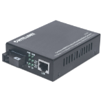 Intellinet 510547 network media converter 100 Mbit/s Single-mode Black