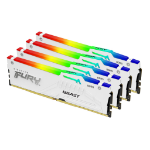 Kingston Technology FURY 64GB 6000MT/s DDR5 CL40 DIMM (Kit of 4) Beast White RGB XMP