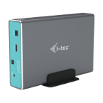 i-tec CAMYSAFEDUAL25 behuizing voor opslagstations HDD-/SSD-behuizing Grijs 2.5"