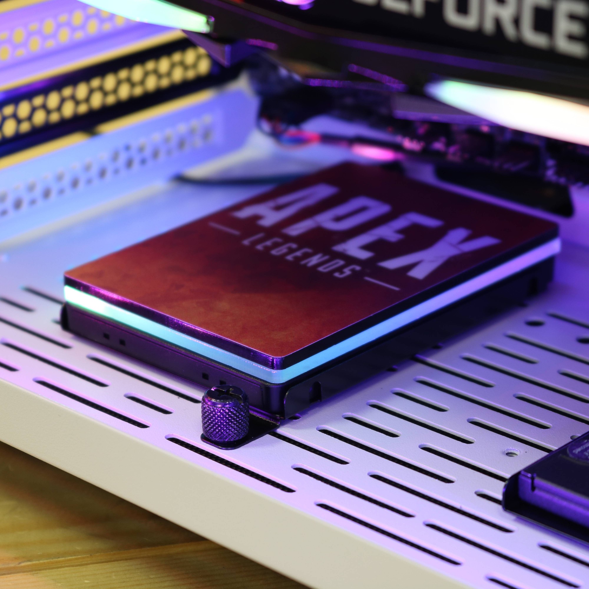 Gorilla Gaming Addressable RGB LED with Printed Artwork Custom SSD Cover Gorilla Gaming Addressable RGB LED with Printed Artwork Custom SSD Cover