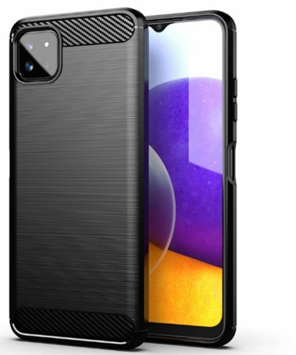 JLC Samsung A22 5G Brushed Silicone Case- Black
