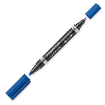 Staedtler Lumocolor Duo permanent marker Fine/Bullet tip Blue 1 pc(s)