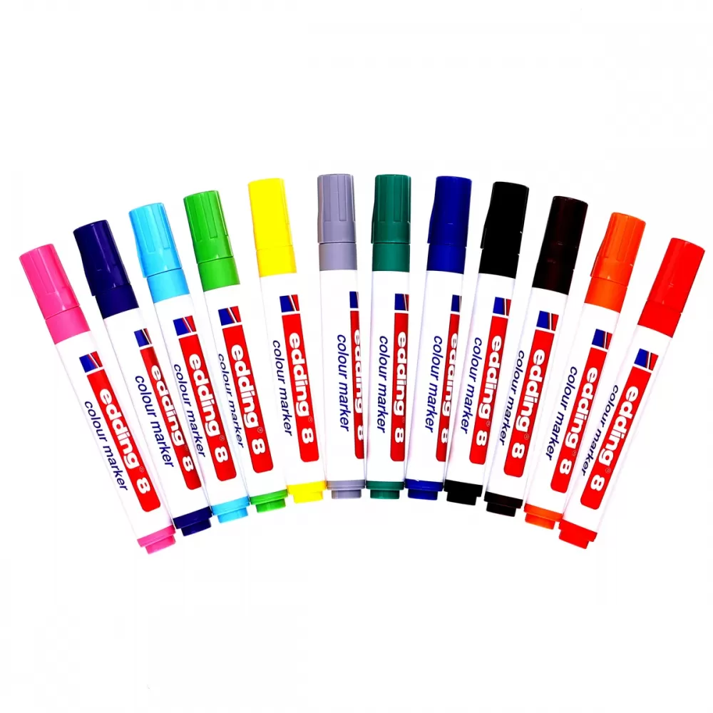 Edding 9 Colour Marker Assorted Colours Classpack (Pack 144) - 4-51911