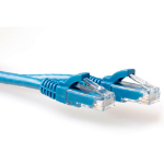 ACT Blauwe 10 meter U/UTP CAT6 patchkabel snagless met RJ45 connectoren