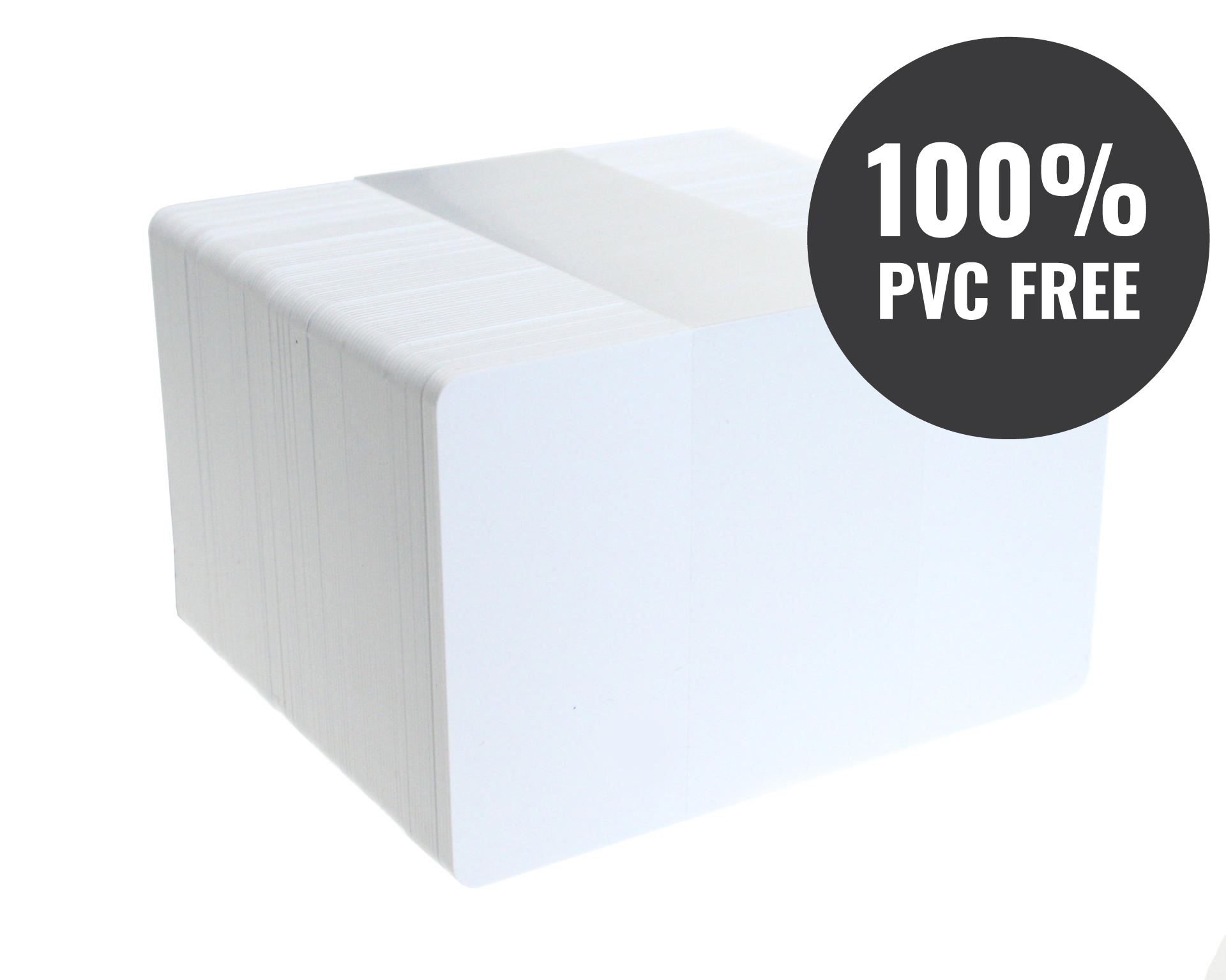 Image of Digital ID Dyestar White 820 Micron 100% PVC-Free Cards (Pack of 100)