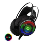 GAMEMAX G200 7-Colour LED Gaming Headset USB & 3.5mm Jack Noise Cancellation 50mm Drivers Audio Adapter for Phones