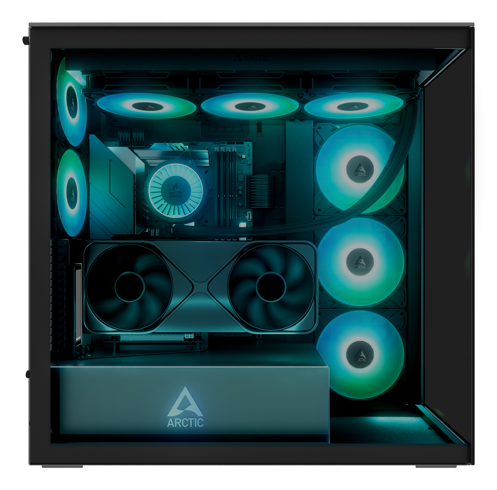 ARCTIC Xtender VG (Black) Premium E-ATX PC Case with Vertical GPU ...