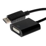 Maplin A31XB video cable adapter DisplayPort DVI-D Black, White