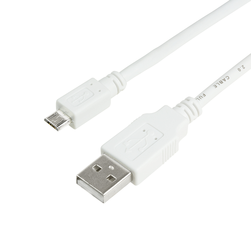 LogiLink CUB1201W USB cable 1 m USB 2.0 USB A Micro-USB B Black