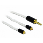 DeLOCK 85845 audio cable 1.2 m 3.5mm 2x MMCX White