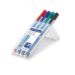Staedtler Lumocolor correctable 305 marker 4 pc(s) Green, Black, Blue, Red