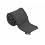 DeLOCK Woven Sleeve with zip fasterner heat-resistant 2 m x 25 mm black