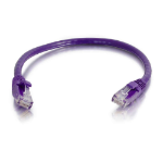 C2G 6" Cat6 networking cable Purple 5.91" (0.15 m) U/UTP (UTP)