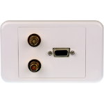 Digitek SVGA Wall Plate with Stereo Audio