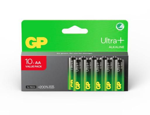 EU Product - GP Ultra Plus Alkaline AA Battery, 15AUP/LR6, 10-pack thumbnail