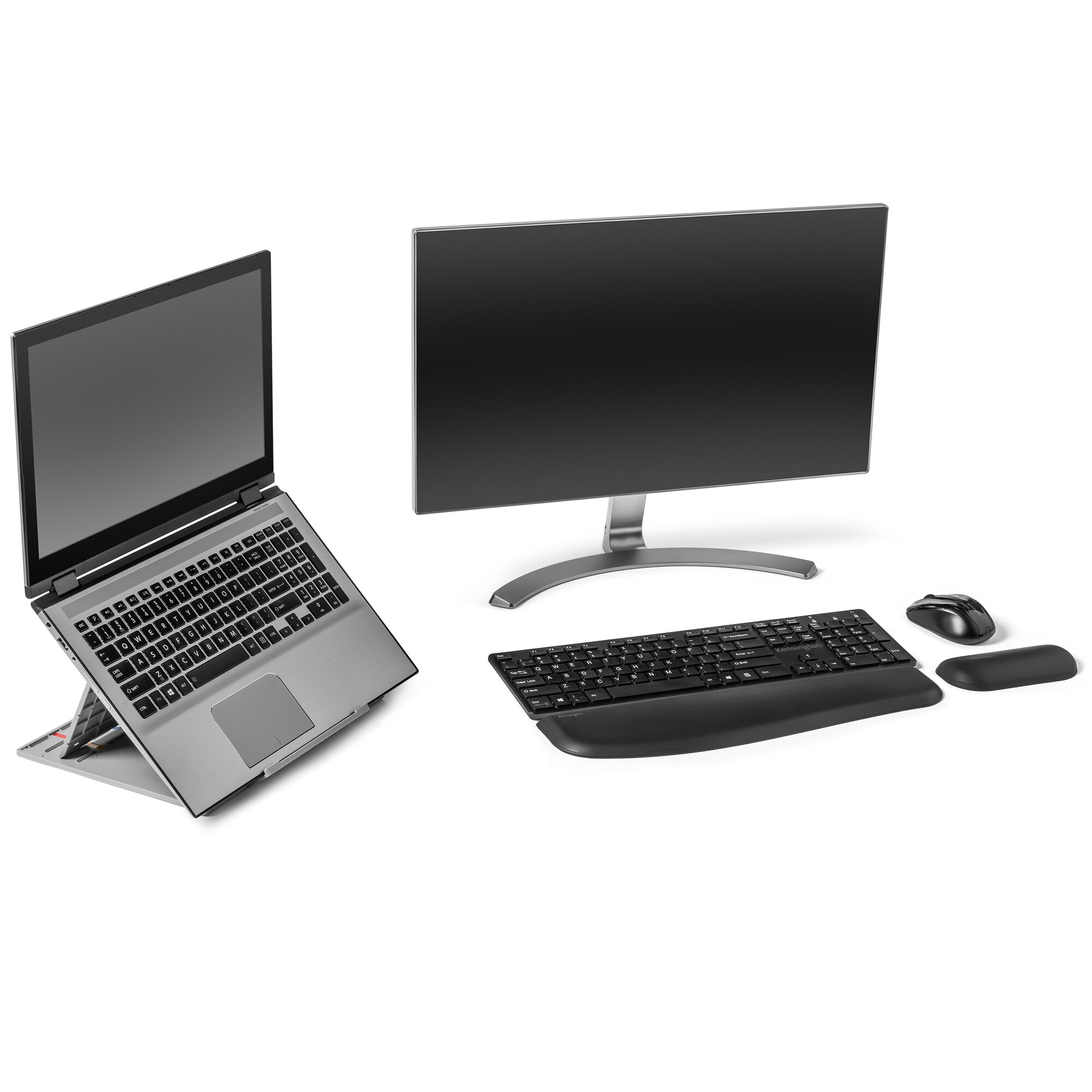 Kensington SmartFit Easy Riser Go Adjustable Ergonomic Laptop Riser and Cooling Stand for Laptops up to 17"