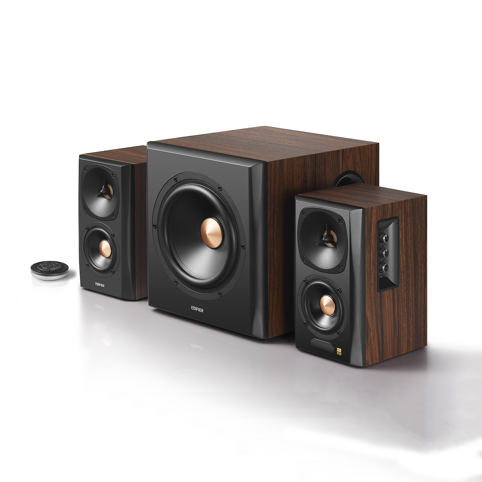 Image of Edifier S360DB speaker set 150 W Black, Wood 2.1 channels