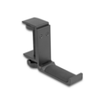 DeLOCK Headphone Holder adjustable for desk mounting aluminium black