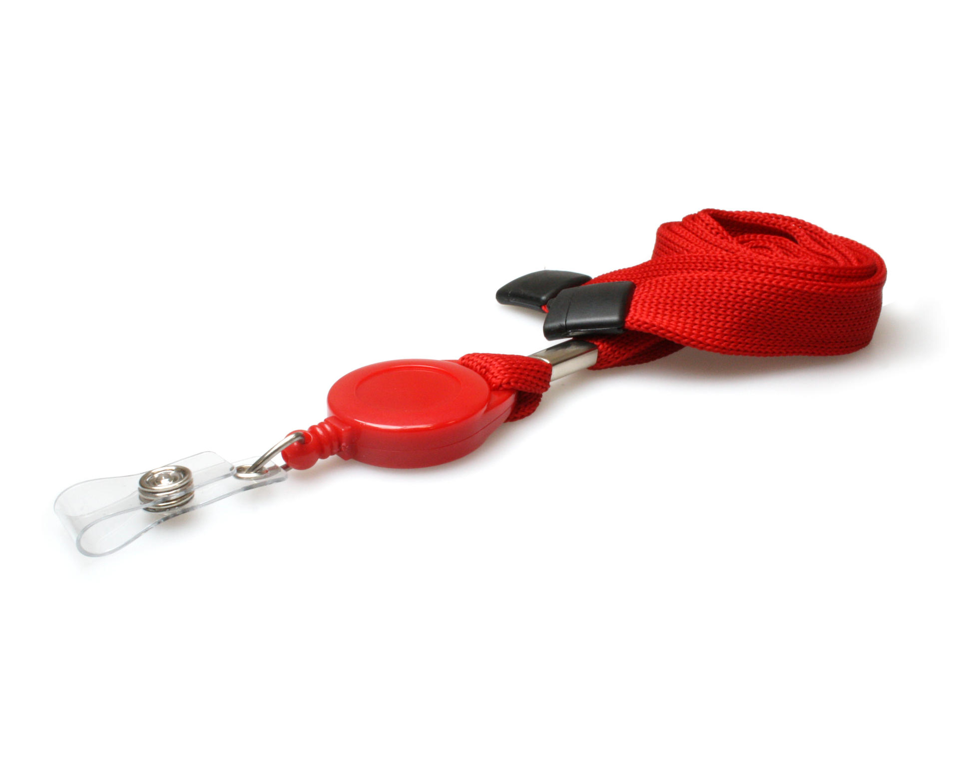 Image of Digital ID 16mm Red Tubular Flexiweave Breakaway Lanyards with...