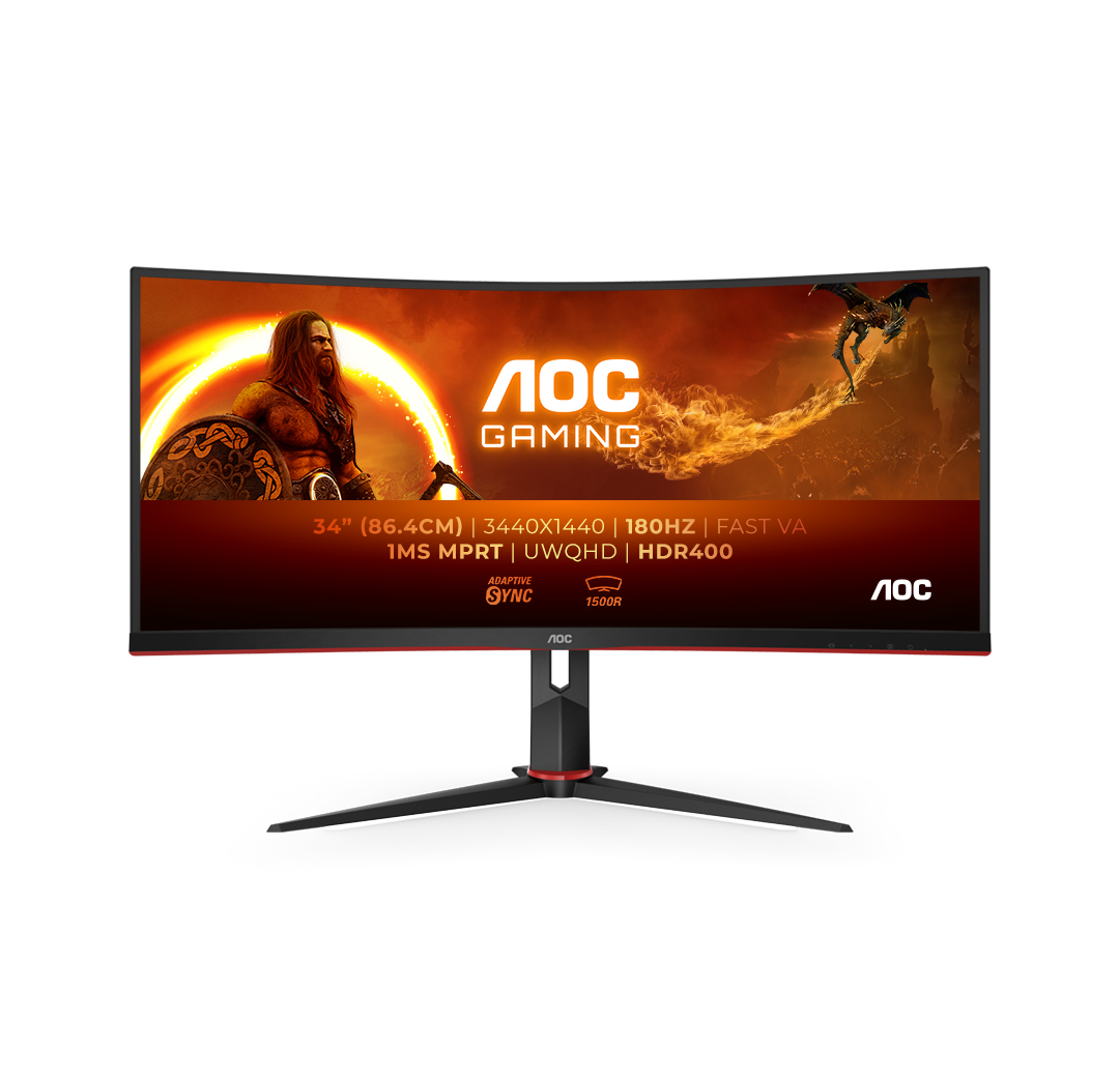 Image of AOC G2 CU34G2XP/BK computer monitor 86.4 cm (34") 3440 x 1440 pixels