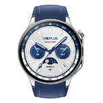 OnePlus Watch 2 3.63 cm (1.43") AMOLED 47 mm Digital 466 x 466 pixels Touchscreen Blue Wi-Fi GPS (satellite)