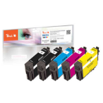 Peach PI200-842 inktcartridge 5 stuk(s) Compatibel Zwart, Cyaan, Magenta, Geel